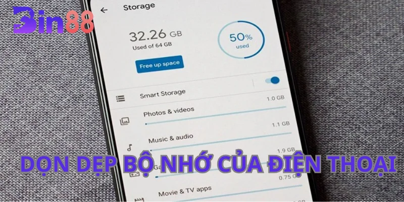 Dọn dẹp kỹ bộ nhớ thiết bị trước khi tải ứng dụng.
